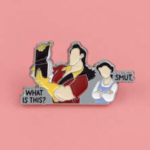 Disney Inspired Beauty and the Beast Funny Smut Book Lover Enamel Pin